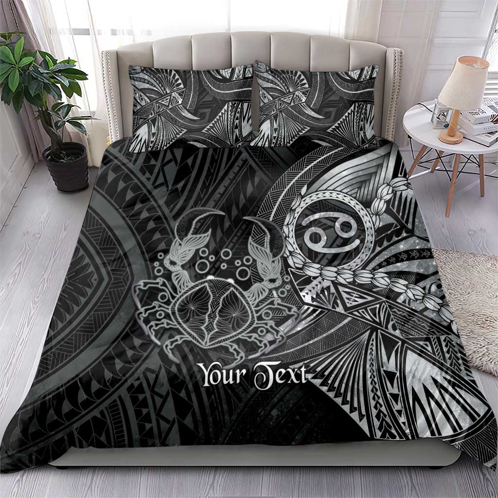 Personalised Polynesia Zodiac Cancer Bedding Set Galaxy Polynesian Pattern Chest Tattoo Style