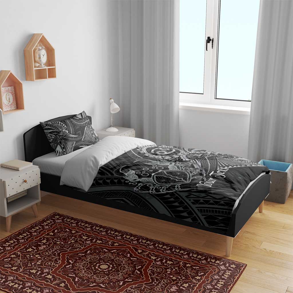 Personalised Polynesia Zodiac Cancer Bedding Set Galaxy Polynesian Pattern Chest Tattoo Style