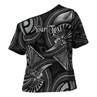 Personalised Polynesia Zodiac Cancer Cross Shoulder Shirt Galaxy Polynesian Pattern Chest Tattoo Style