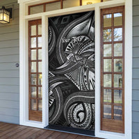 Personalised Polynesia Zodiac Cancer Door Cover Galaxy Polynesian Pattern Chest Tattoo Style