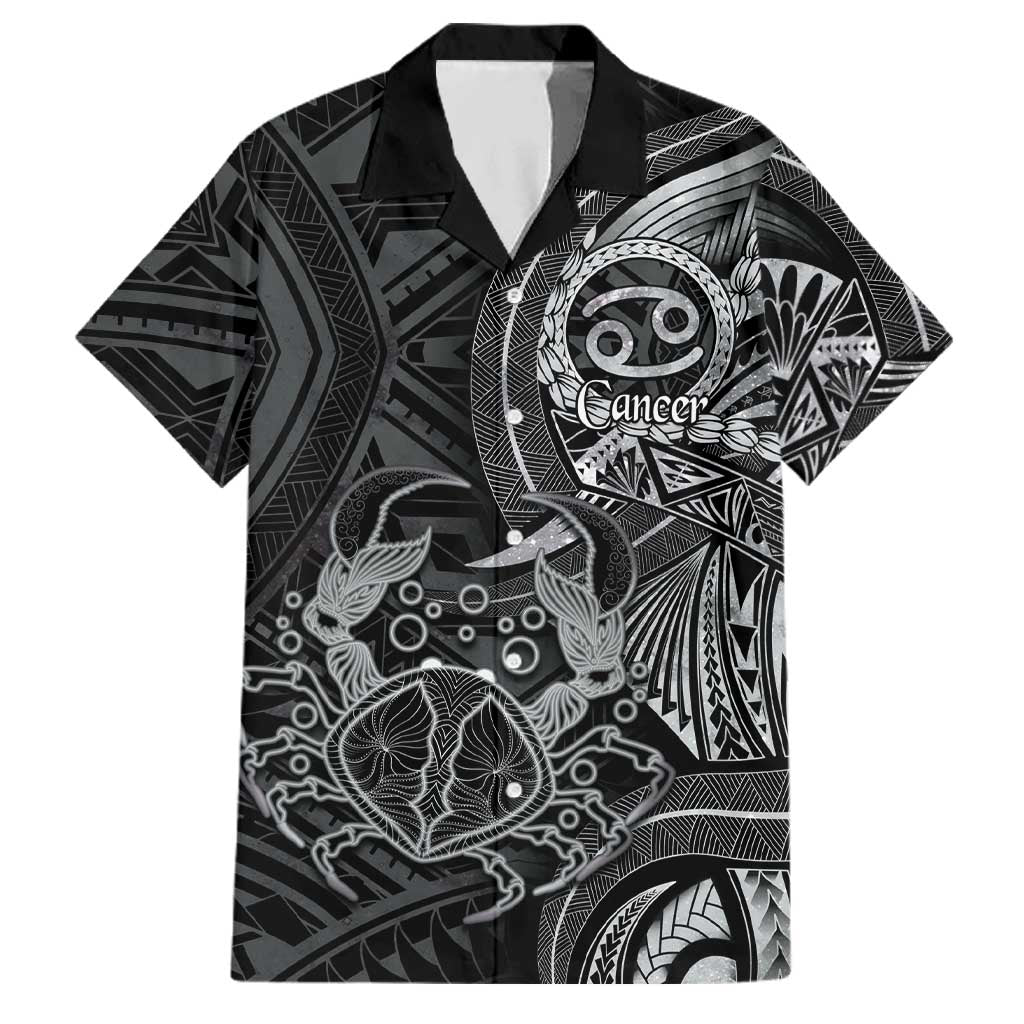 Personalised Polynesia Zodiac Cancer Family Matching Mermaid Dress and Hawaiian Shirt Galaxy Polynesian Pattern Chest Tattoo Style