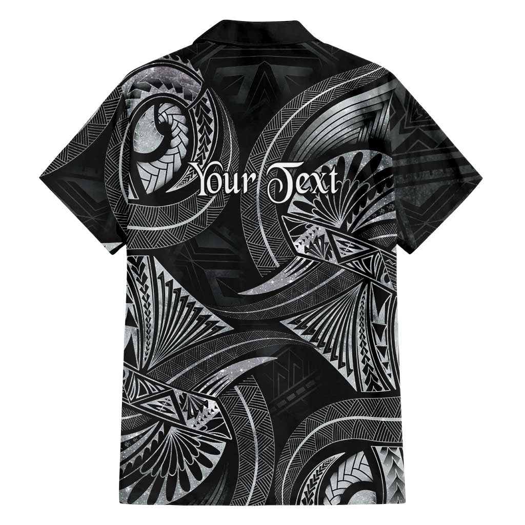 Personalised Polynesia Zodiac Cancer Family Matching Summer Maxi Dress and Hawaiian Shirt Galaxy Polynesian Pattern Chest Tattoo Style
