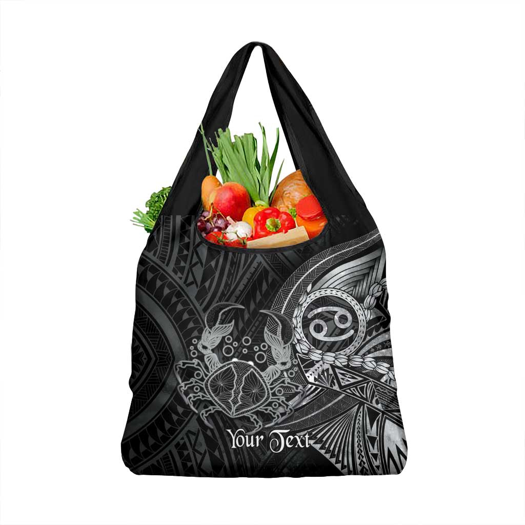 Personalised Polynesia Zodiac Cancer Grocery Bag Galaxy Polynesian Pattern Chest Tattoo Style