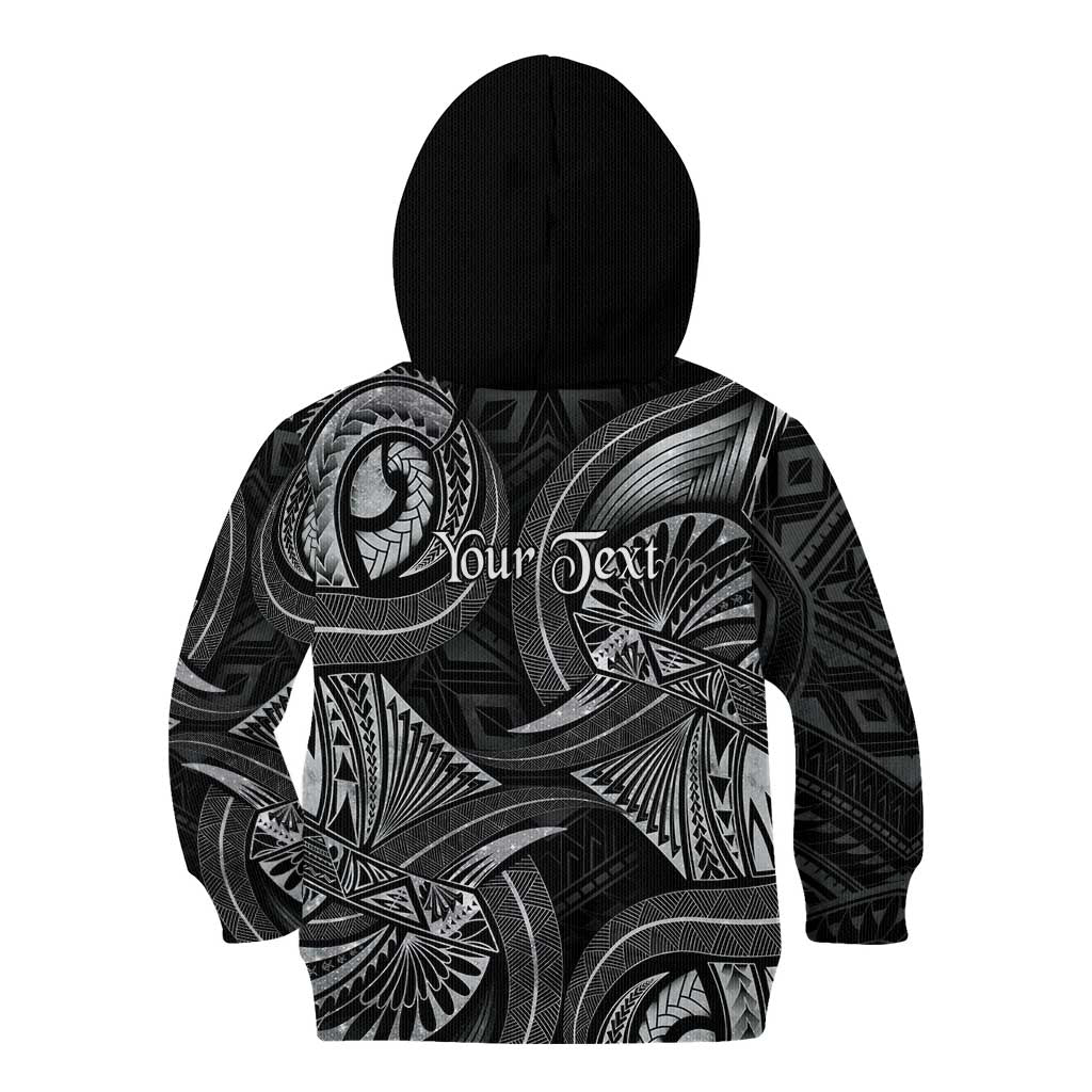 Personalised Polynesia Zodiac Cancer Kid Hoodie Galaxy Polynesian Pattern Chest Tattoo Style