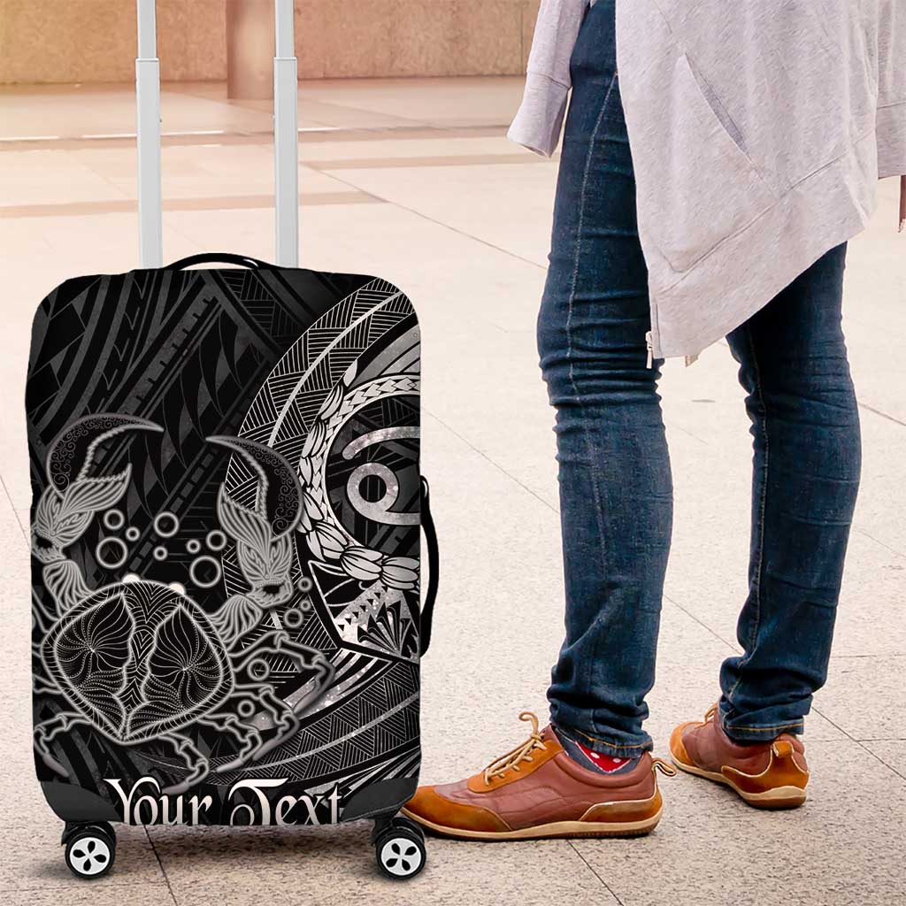 Personalised Polynesia Zodiac Cancer Luggage Cover Galaxy Polynesian Pattern Chest Tattoo Style