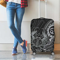 Personalised Polynesia Zodiac Cancer Luggage Cover Galaxy Polynesian Pattern Chest Tattoo Style