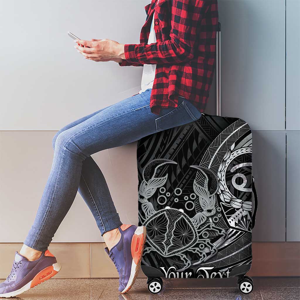 Personalised Polynesia Zodiac Cancer Luggage Cover Galaxy Polynesian Pattern Chest Tattoo Style