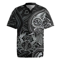 Personalised Polynesia Zodiac Cancer Rugby Jersey Galaxy Polynesian Pattern Chest Tattoo Style