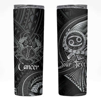 Personalised Polynesia Zodiac Cancer Skinny Tumbler Galaxy Polynesian Pattern Chest Tattoo Style