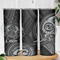 Personalised Polynesia Zodiac Cancer Skinny Tumbler Galaxy Polynesian Pattern Chest Tattoo Style