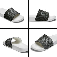 Personalised Polynesia Zodiac Cancer Slide Sandals Galaxy Polynesian Pattern Chest Tattoo Style