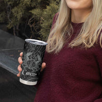 Personalised Polynesia Zodiac Cancer Tumbler Cup Galaxy Polynesian Pattern Chest Tattoo Style