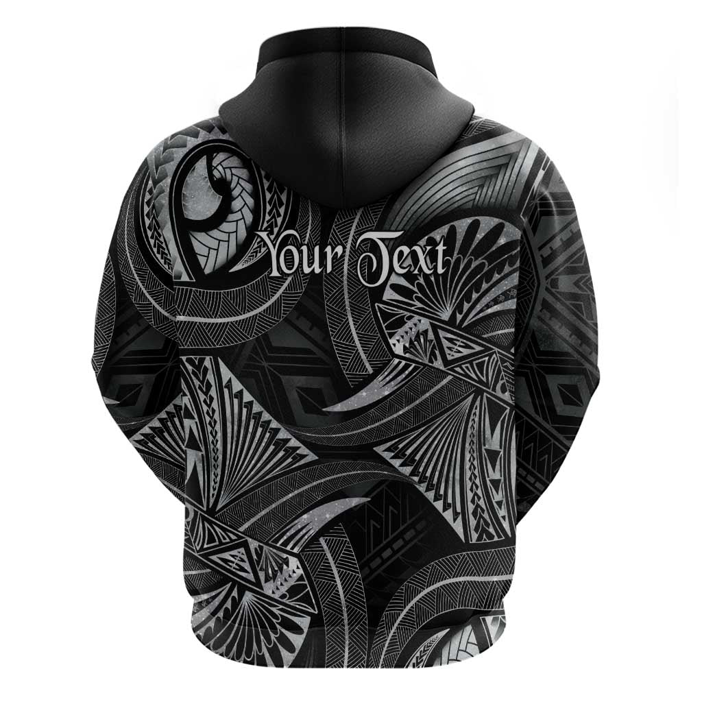 Personalised Polynesia Zodiac Cancer Zip Hoodie Galaxy Polynesian Pattern Chest Tattoo Style