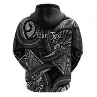 Personalised Polynesia Zodiac Cancer Zip Hoodie Galaxy Polynesian Pattern Chest Tattoo Style