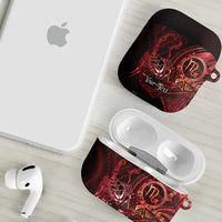 Personalised Polynesia Zodiac Scorpio AirPods Case Galaxy Polynesian Pattern Chest Tattoo Style