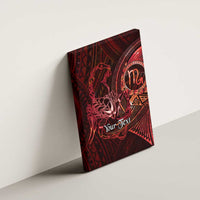 Personalised Polynesia Zodiac Scorpio Canvas Wall Art Galaxy Polynesian Pattern Chest Tattoo Style