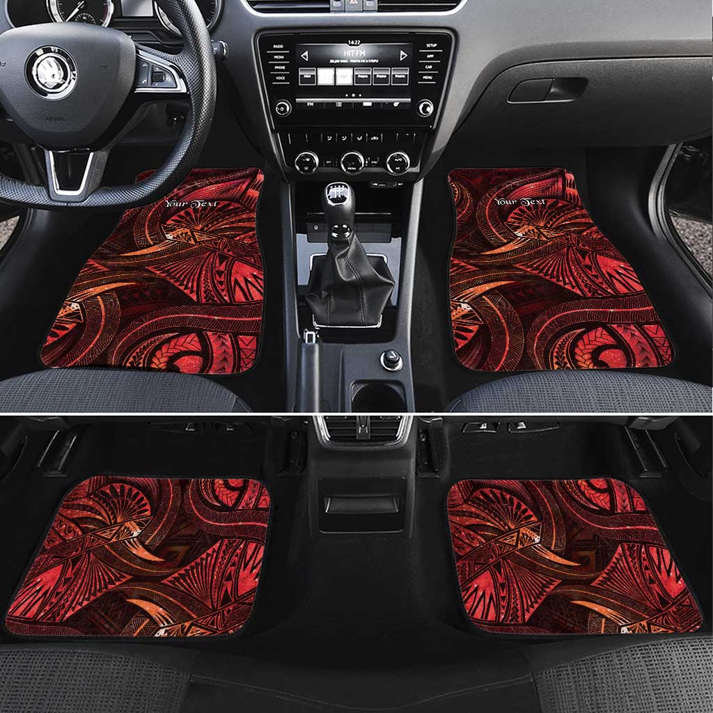 Personalised Polynesia Zodiac Scorpio Car Mats Galaxy Polynesian Pattern Chest Tattoo Style