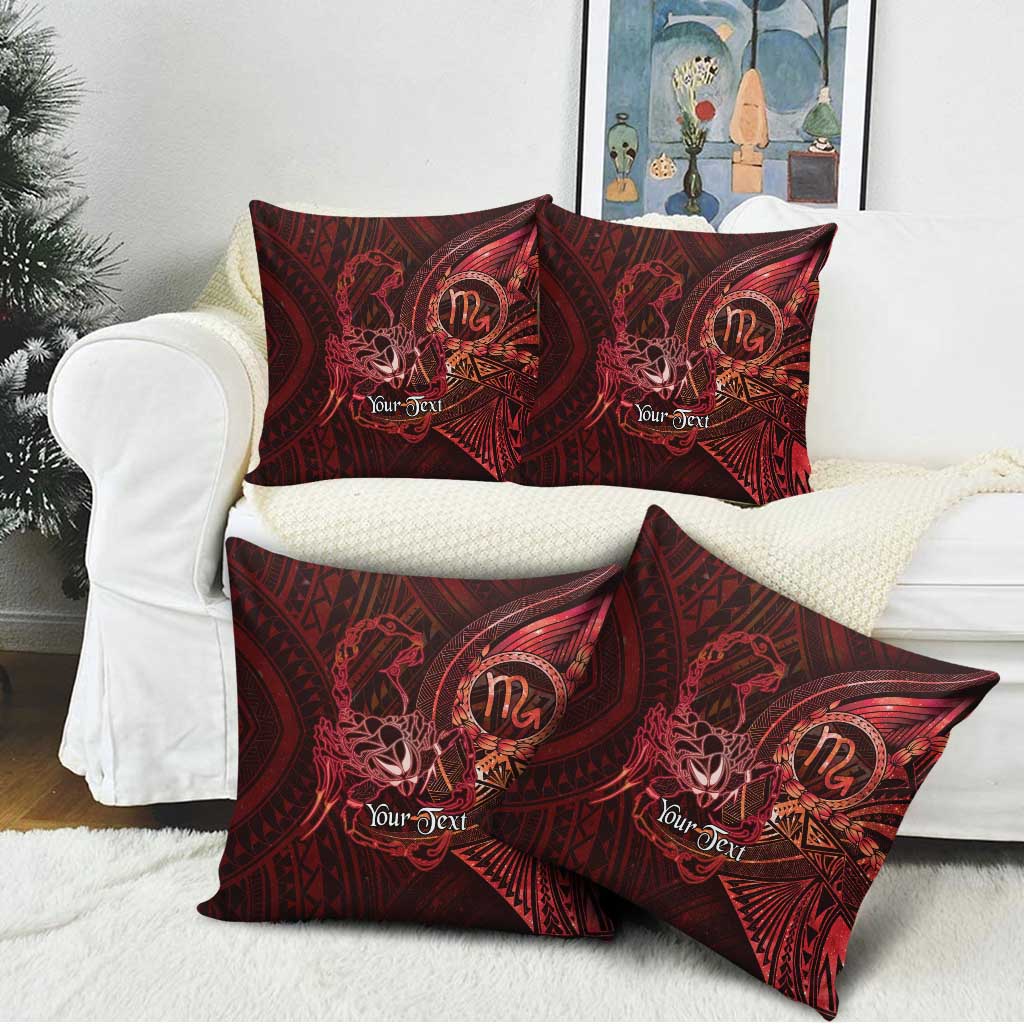Personalised Polynesia Zodiac Scorpio Pillow Cover Galaxy Polynesian Pattern Chest Tattoo Style