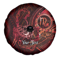 Personalised Polynesia Zodiac Scorpio Spare Tire Cover Galaxy Polynesian Pattern Chest Tattoo Style