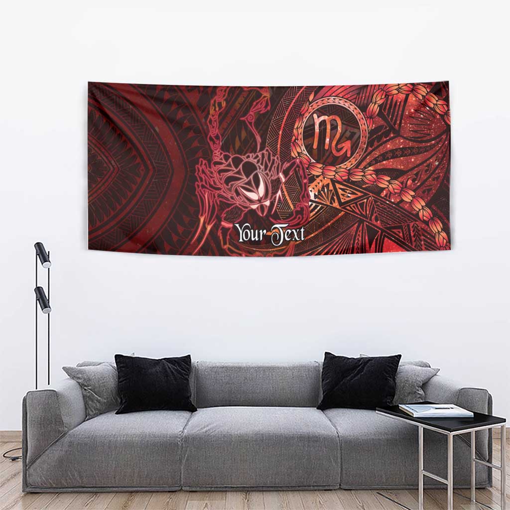 Personalised Polynesia Zodiac Scorpio Tapestry Galaxy Polynesian Pattern Chest Tattoo Style