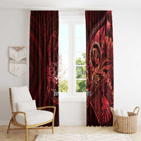 Personalised Polynesia Zodiac Scorpio Window Curtain Galaxy Polynesian Pattern Chest Tattoo Style
