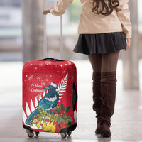 New Zealand Christmas In July Luggage Cover Tui Bird With Kowhai Meri Kirihimete LT14 - Polynesian Pride