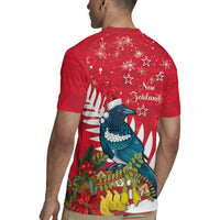 New Zealand Christmas In July Rugby Jersey Tui Bird With Kowhai Meri Kirihimete LT14 - Polynesian Pride