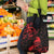New Zealand Tui Bird Grocery Bag Aotearoa Maori Pattern - Red