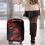 New Zealand Tui Bird Luggage Cover Aotearoa Maori Pattern - Red