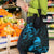 New Zealand Tui Bird Grocery Bag Aotearoa Maori Pattern - Blue