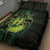 Kia Orana Kuki Airani Quilt Bed Set Cook Islands Tangaroa God Tatau Green