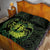 Kia Orana Kuki Airani Quilt Bed Set Cook Islands Tangaroa God Tatau Green