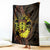 Kia Orana Kuki Airani Blanket Cook Islands Tangaroa God Tatau Gold