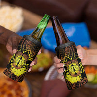 Kia Orana Kuki Airani 4 in 1 Can Cooler Tumbler Cook Islands Tangaroa God Tatau Gold LT14 - Polynesian Pride