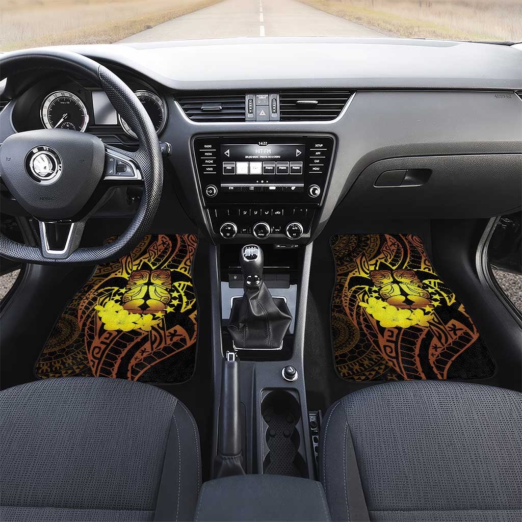 Kia Orana Kuki Airani Car Mats Cook Islands Tangaroa God Tatau Gold