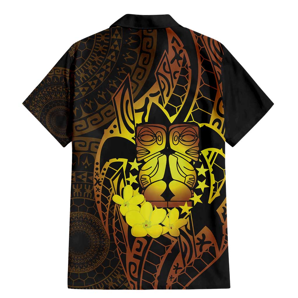 Kia Orana Kuki Airani Family Matching Mermaid Dress and Hawaiian Shirt Cook Islands Tangaroa God Tatau Gold LT14 - Polynesian Pride