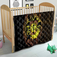 Kia Orana Kuki Airani Quilt Cook Islands Tangaroa God Tatau Gold