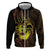 Kia Orana Kuki Airani Zip Hoodie Cook Islands Tangaroa God Tatau Gold