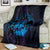 Kia Orana Kuki Airani Blanket Cook Islands Tangaroa God Tatau Purple