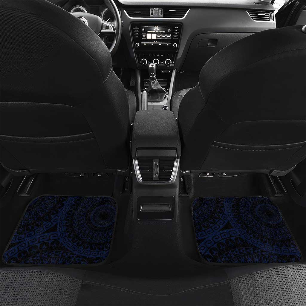 Kia Orana Kuki Airani Car Mats Cook Islands Tangaroa God Tatau Purple