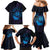Kia Orana Kuki Airani Family Matching Mermaid Dress and Hawaiian Shirt Cook Islands Tangaroa God Tatau Purple