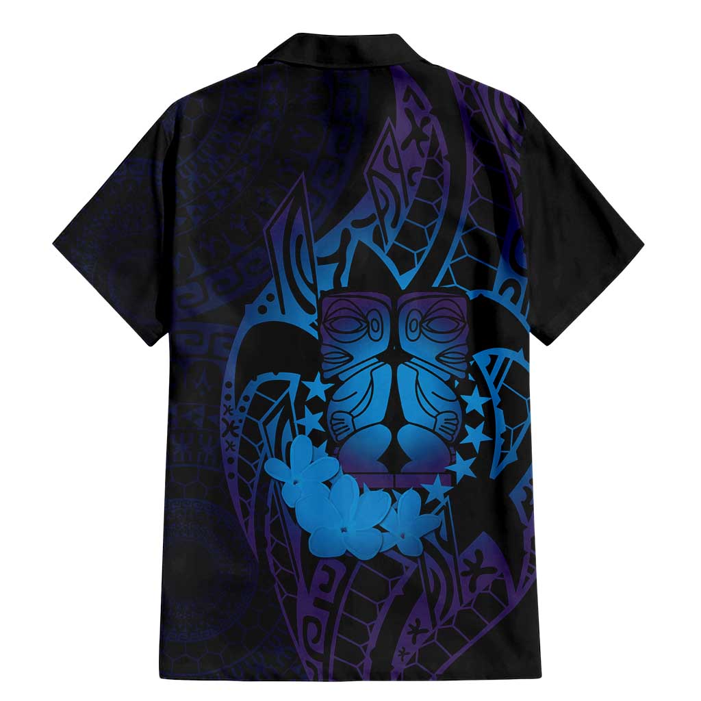 Kia Orana Kuki Airani Family Matching Mermaid Dress and Hawaiian Shirt Cook Islands Tangaroa God Tatau Purple LT14 - Polynesian Pride