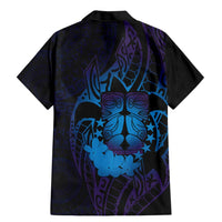 Kia Orana Kuki Airani Family Matching Mermaid Dress and Hawaiian Shirt Cook Islands Tangaroa God Tatau Purple LT14 - Polynesian Pride