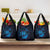 Kia Orana Kuki Airani Grocery Bag Cook Islands Tangaroa God Tatau Purple