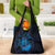 Kia Orana Kuki Airani Grocery Bag Cook Islands Tangaroa God Tatau Purple