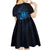 Kia Orana Kuki Airani Kid Short Sleeve Dress Cook Islands Tangaroa God Tatau Purple