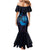 Kia Orana Kuki Airani Mermaid Dress Cook Islands Tangaroa God Tatau Purple