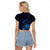 Kia Orana Kuki Airani Raglan Cropped T Shirt Cook Islands Tangaroa God Tatau Purple