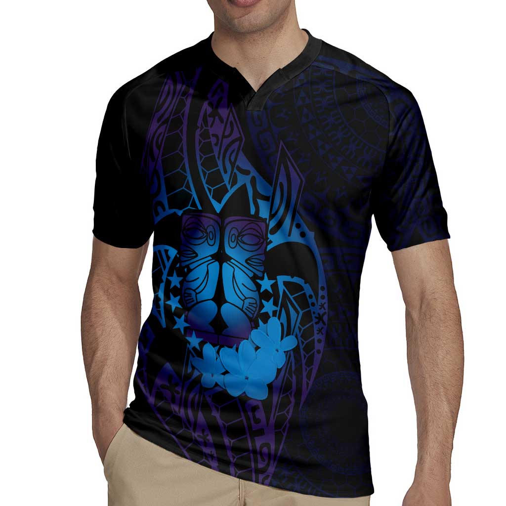 Kia Orana Kuki Airani Rugby Jersey Cook Islands Tangaroa God Tatau Purple