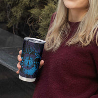 Kia Orana Kuki Airani Tumbler Cup Cook Islands Tangaroa God Tatau Purple